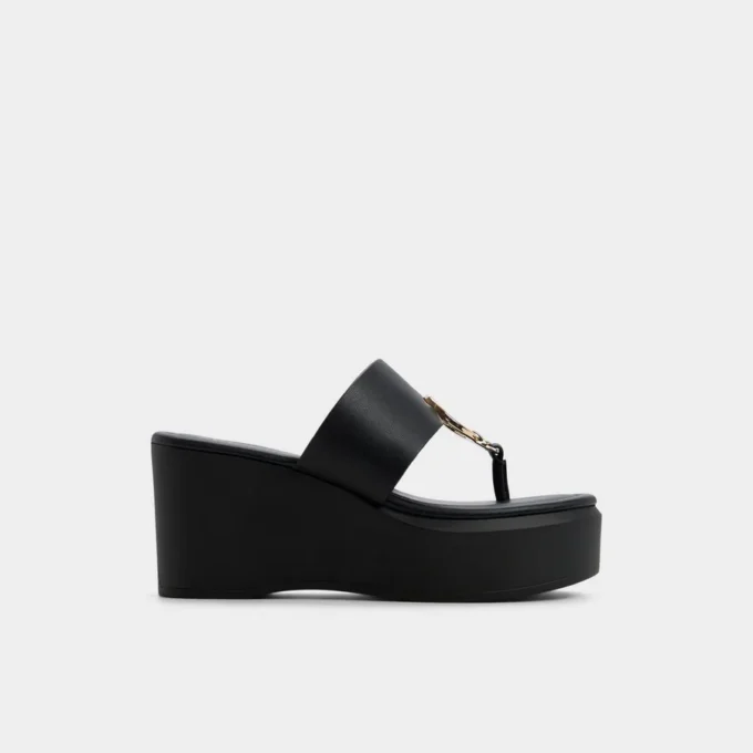 Friegan Slide sandal, Wedge heel