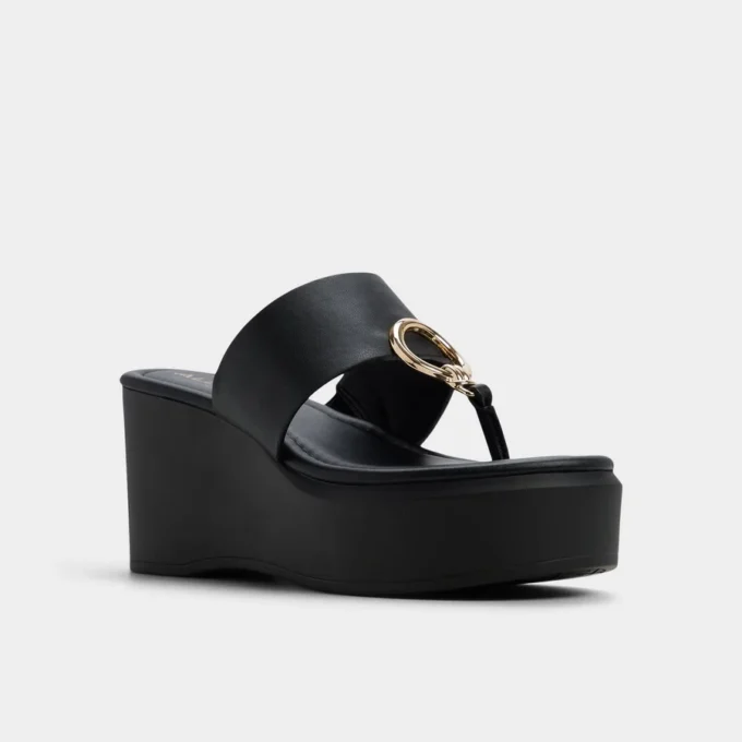 Friegan Slide sandal, Wedge heel