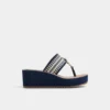 Penelopy T-strap wedge sandal, Wedge heel